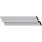 Ekena Millwork 3 1/2"H x 3 1/2"P x 5"F x 94 1/2"L Sussex Egg & Dart Crown Moulding MLD03X03X05SU - alternate 1